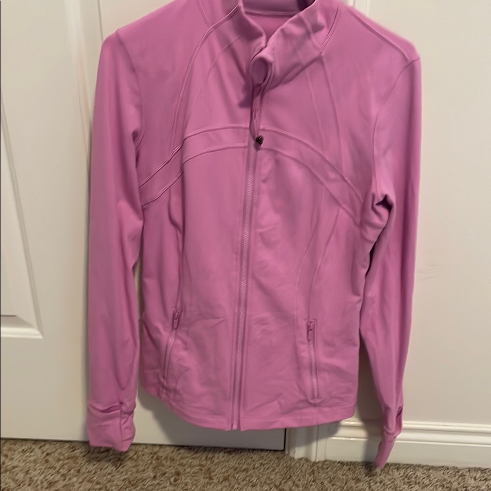 Women's pink Lululemon define jacket